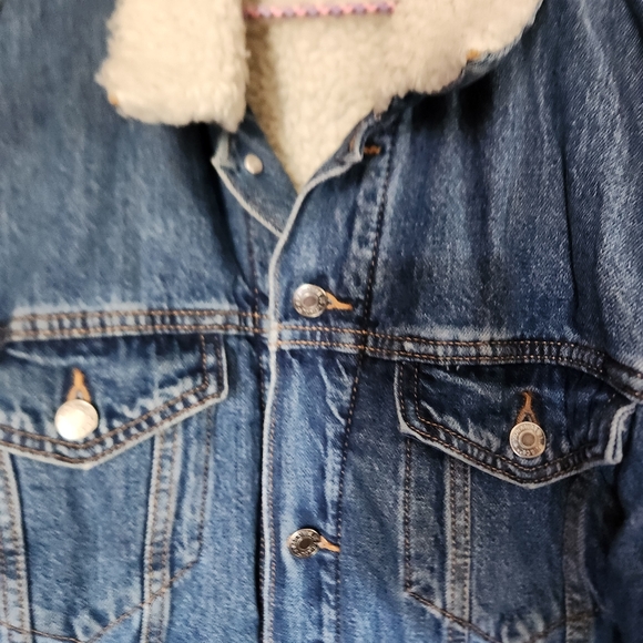 Levis Signature Gold Denim Blue Jean Jacket Mens Large - Picture 4 of 16